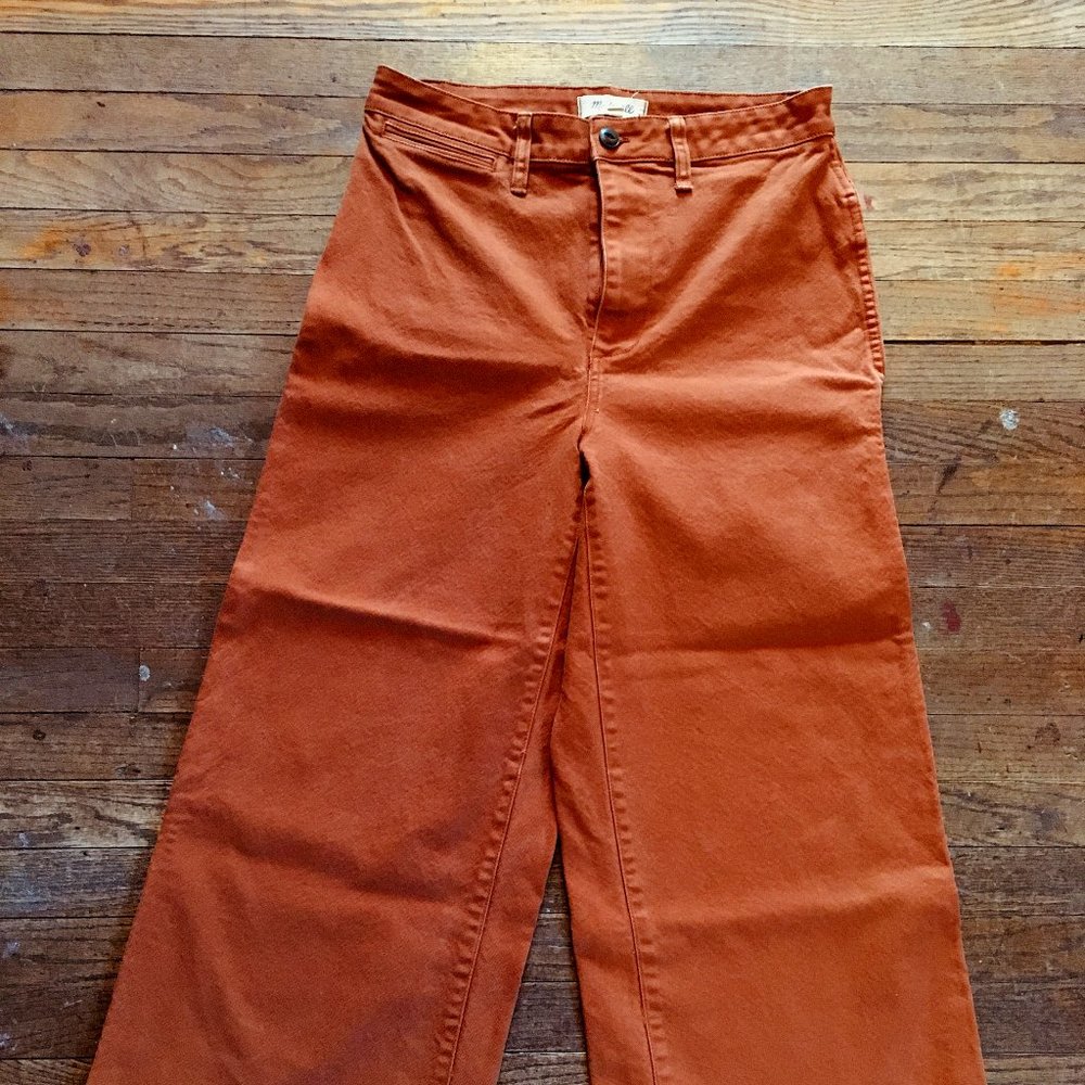 Madewell Emmett High-waist Crop Wide-leg Pants 29